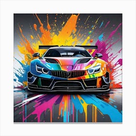 Colorful Car Painting Canvas Print