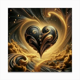 Heart Of Gold 8 Canvas Print