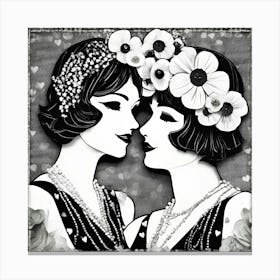 Deco Ladies Canvas Print