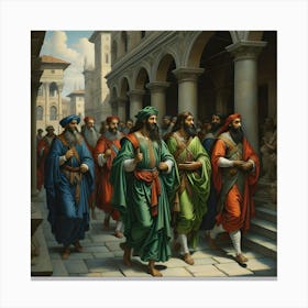 Kings Walking Canvas Print