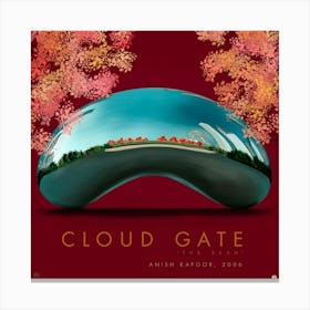 Cloud Gate Red, Anish Kapoor Lienzo