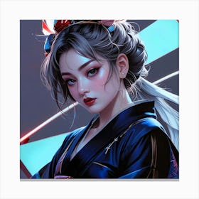 Japan Geisha Visual 19 Canvas Print