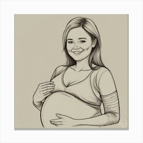 Pregnant Woman 2 Canvas Print