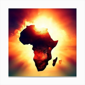 Africa In The Sun Canvas Print