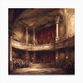 Ancient Theatre Canvas Print