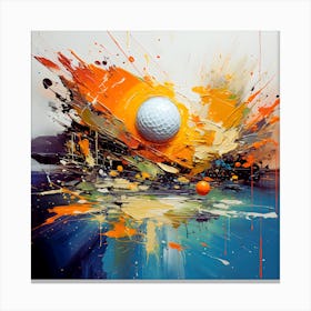 Zen Drive Minimalist Golf Journey Canvas Print