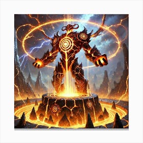 Coreborn Elemental Core Absorption Canvas Print