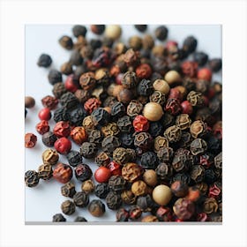 Black Peppercorns Canvas Print