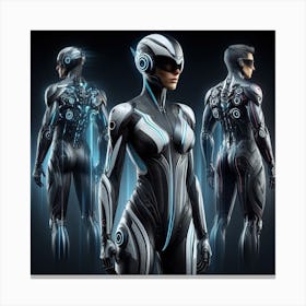 Futuristic Women 12 Canvas Print