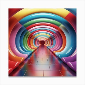 Tunnel Of Colours Canvas Print