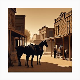 Old West Town 32 Canvas Print