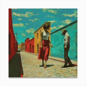 Leashed 3 Fy S Canvas Print