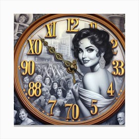 London Clock Canvas Print