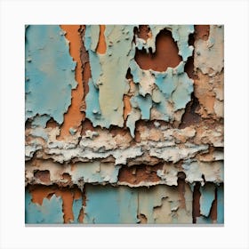 Peeling Paint Canvas Print