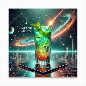 A Futuristic Drink Called Meteor Mors, Inspired By Canvas Print