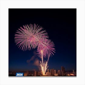 Asm Fireworks In The Sky At Nights Celebrating The New 130c6576 9973 4b82 8c1b 08b5d90e60a9 Canvas Print