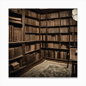 Library Stock Photos And Royalty-Free Images Canvas Print