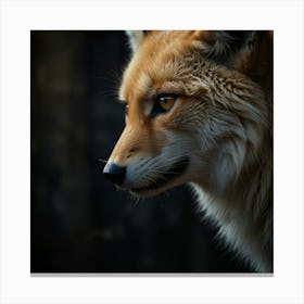 Portrait Of A Fox Canvas Print