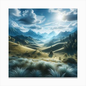 Mountain Landscape Canvas Print