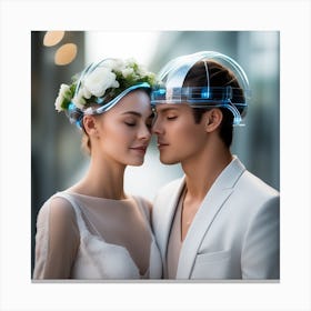 Futuristic Couple 147 Canvas Print