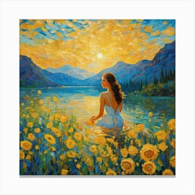 Sunflowers concerned y tb Canvas Print