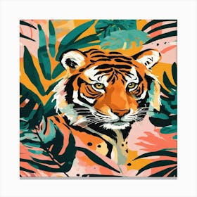 Tiger In The Jungle 1 Canvas Print