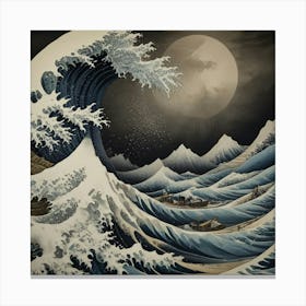 Great Wave Off Kanagawa 16 Canvas Print