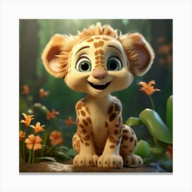 Lion Cub 20 Canvas Print