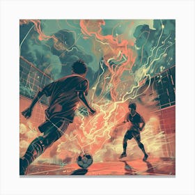 Futsal Game Canvas Print