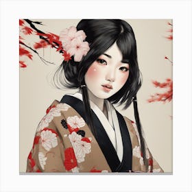 Asian Girl 3 Canvas Print