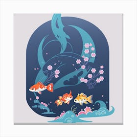 Koi Fish Canvas Print