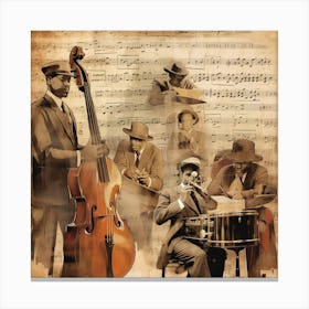 Jazz Musicians 7 Canvas Print