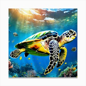 Sea Turtle 1 Canvas Print