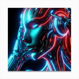 Futuristic Woman 2 Canvas Print