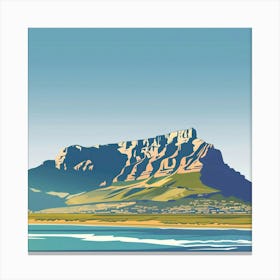 A Table Mountain In Cape Town Vector Design Illu 1720033839 1 Canvas Print