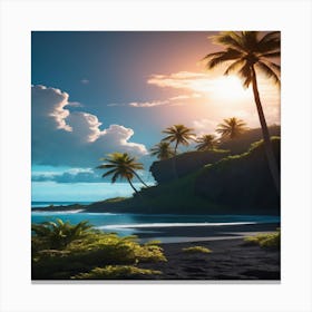 Sand Beach Canvas Print