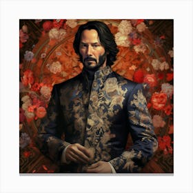 John Wick with Flowers Canvas Print