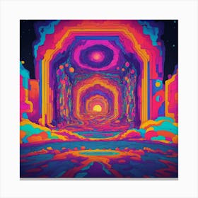 Distorted Psychedelic And Trippy Motivation (2) Canvas Print