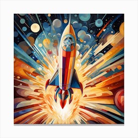 Rocket Launch Canvas Print