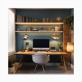 Home Office Canvas Print