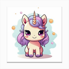 Cute Unicorn 144 Canvas Print