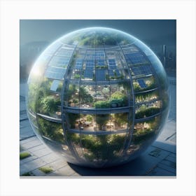 Futuristic Cityscape 111 Canvas Print