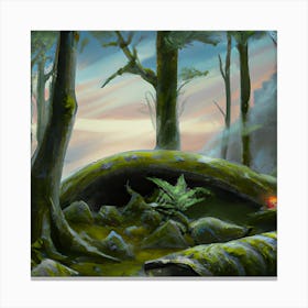 Evening Forest Canvas Print