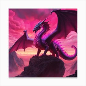 Purple Dragon Canvas Print