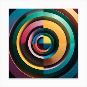 Abstract Circle Canvas Print