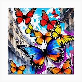 Colorful Butterflies 66 Canvas Print