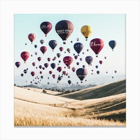 Hot Air Balloons In The Sky 5 Canvas Print