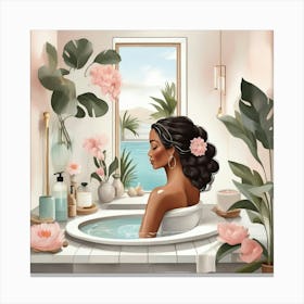 Bathing Beauty Canvas Print