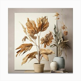 Dried Flowers Canvas Print