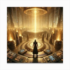 A Powerful And Emotional Sci Fi Scene Titled A He Canvas Print